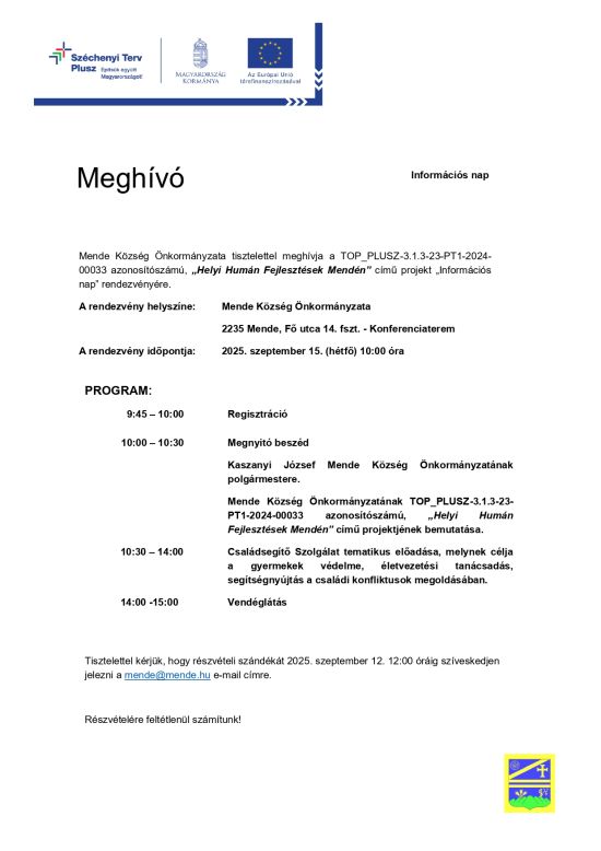 Meghívó az